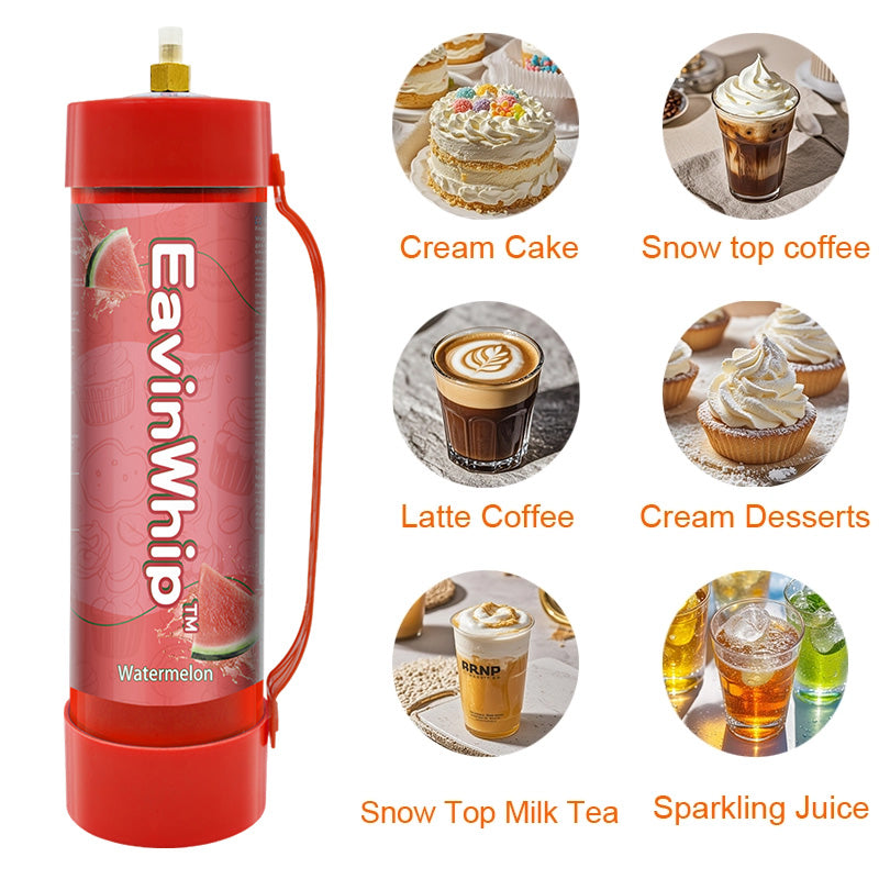 Watermelon Lime Sugarcane Flavor 3.3 Liter / 2000 Grams EAVINWHIP MAX PRO Whipped Cream Charger 2PCS