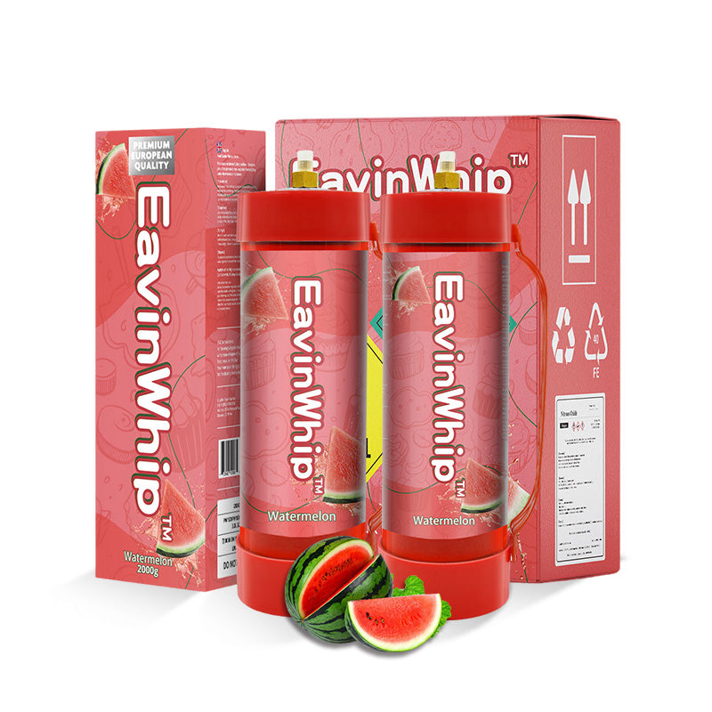 Watermelon Lime Sugarcane Flavor 3.3 Liter / 2000 Grams EAVINWHIP MAX PRO Whipped Cream Charger 2PCS
