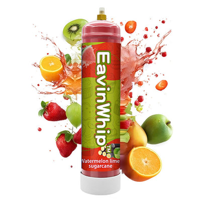Watermelon Lime Sugarcane Flavor 0.95 Liter / 640 Grams EAVINWHIP MAX PRO Whipped Cream Charger 6PCS