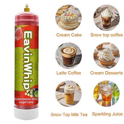 Watermelon Lime Sugarcane Flavor 0.95 Liter / 640 Grams EAVINWHIP MAX PRO Whipped Cream Charger 6PCS